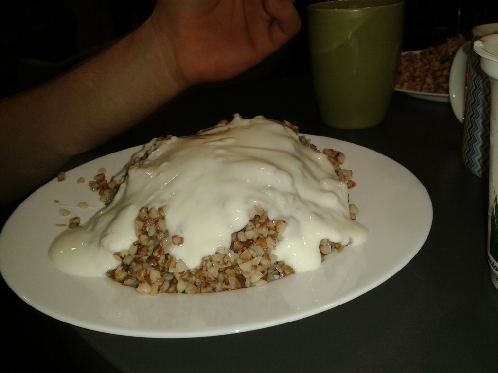 buckwheat porridge with yogurt